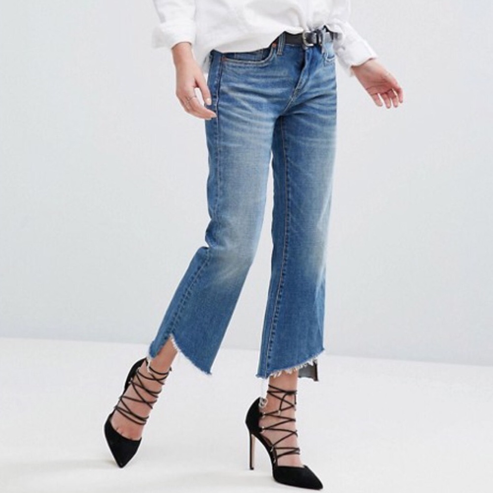 Uneven Hem Straight
